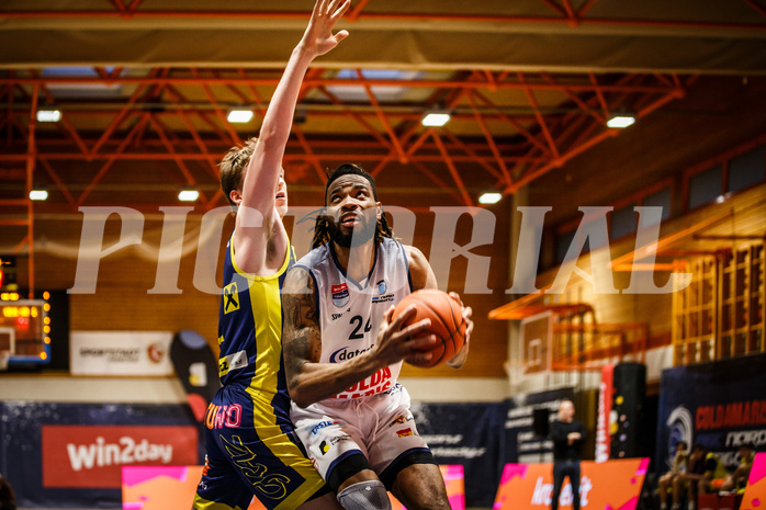 Basketball, win2day Basketball Superliga 2022/23, 4. Qualifikationsrunde, BBC Nord Dragonz, UBSC Graz, Aristide Boya (24) Basketball, win2day Basketball Superliga 2022/23, 4. Qualifikationsrunde, BBC Nord Dragonz, UBSC Graz, Aristide Boya (24)