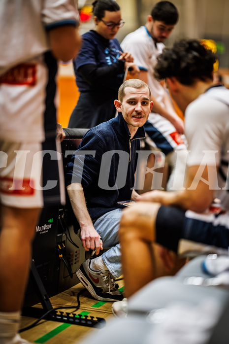 Basketball, Basketball Zweite Liga 2024/25, Grunddurchgang 17.Runde, Vienna Timberwolves, Future Team Steiermark, Justin Schlünken (Head Coach)