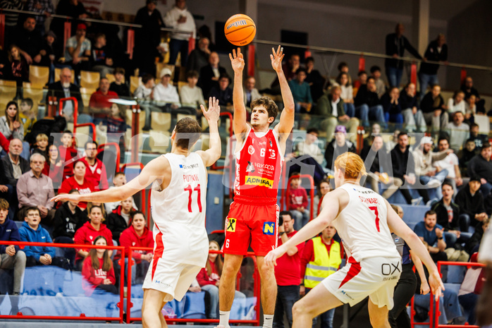 Basketball, win2day Basketball Superliga 2024/25, Grunddurchgang 17.Runde, SKN St. Pölten, Traiskirchen Lions, Aleksej Kostic (6)