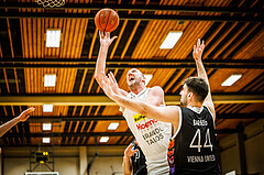 Basketball, Basketball Zweite Liga 2022/23, Grunddurchgang 18.Runde, Mattersburg Rocks, Vienna United, Corey Hallett (13)