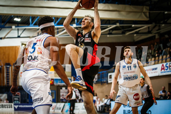 Basketball, bet-at-home Basketball Superliga 2021/22, Platzierungsrunde Spiel 10, Oberwart Gunners, BC GGMT Vienna, Adin Vrabac (27)