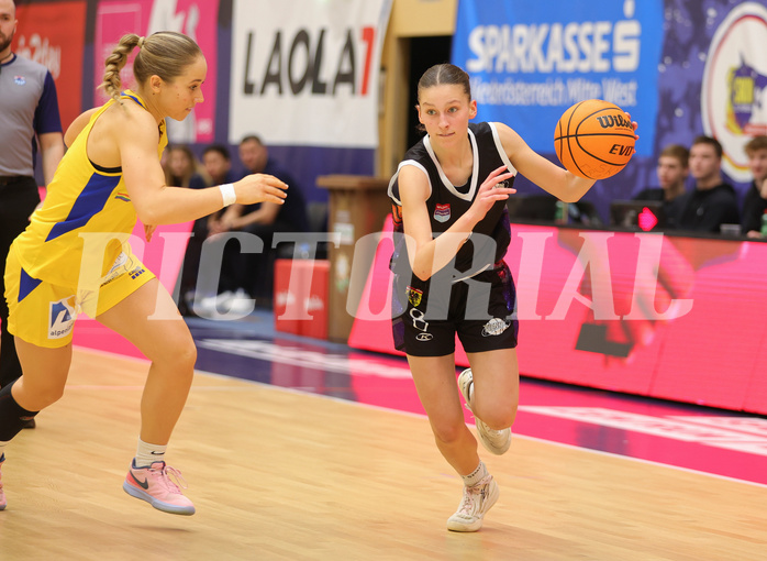 Basketball Damen Superliga 2023/24, Grunddurchgang 9.Runde SKN St. Pölten vs. Vienna United



