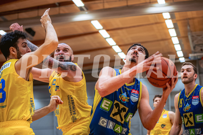 Basketball, Win2Day Superliga 2022/23, Grunddurchgang 19.Runde, SKN St. Pölten Basketball, UBSC Graz, Mario Spaleta (14)