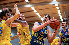 Basketball, Win2Day Superliga 2022/23, Grunddurchgang 19.Runde, SKN St. Pölten Basketball, UBSC Graz, Mario Spaleta (14)