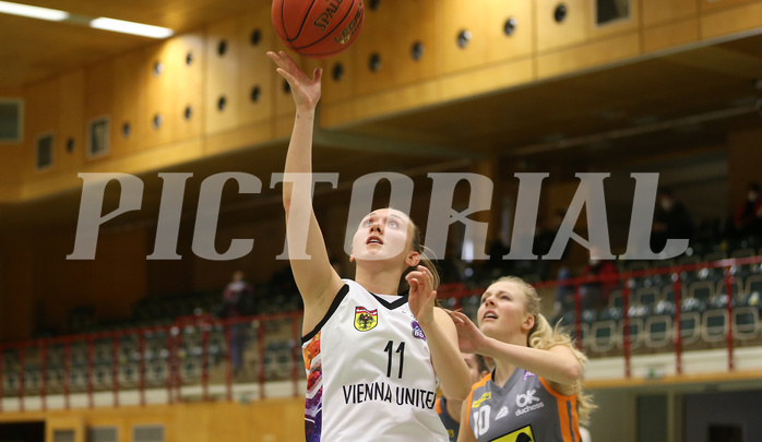 Basketball Damen Superliga 2021/22, Grundducrhgang 11.Runde Vienna United vs. Klosterneuburg Duchess