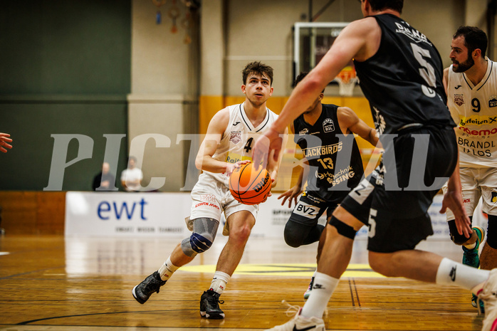 Basketball, Basketball Zweite Liga 2023/24, Grunddurchgang 18.Runde, Mattersburg Rocks, Güssing Blackbirds, Nikolaus Bugnyar (4)