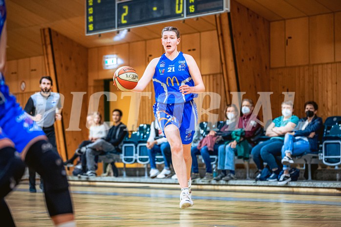 Basketball Basketball Damen Superliga 2021/22, Grunddurchgang 13.Runde Basket Flames vs. DBB LZ Oberösterreich
