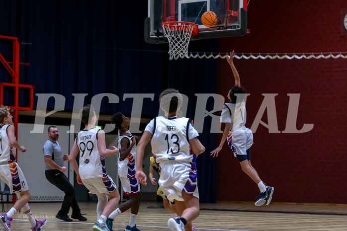 18.01.2025 Österreichischer Basketballverband 2024/25, SLMU14, Vienna United vs. Ubsc Juniors The Castle Gate