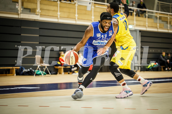Basketball, bet-at-home Basketball Superliga 2019/20, Grunddurchgang 15.Runde, SKN St. Pölten Basketball, Oberwart Gunners, Quincy Diggs (13)