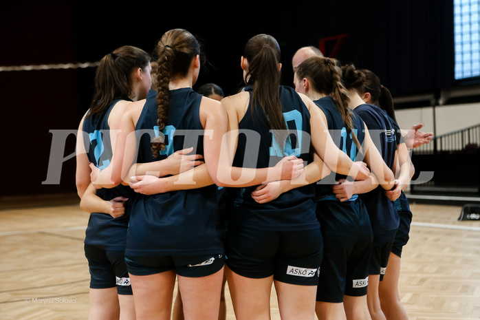 15.02.2025 Österreichischer Basketballverband 2024/25, SLWU19, Basket Flames UNION vs. Vienna Timberwolves