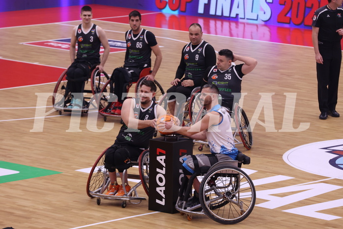 19.01.2025, Graz, Raiffeisen Sportpark, Rollstuhl BB Cup 2025, Finale, Flinkstones Graz vs Sitting Bulls Klosterneuburg,  