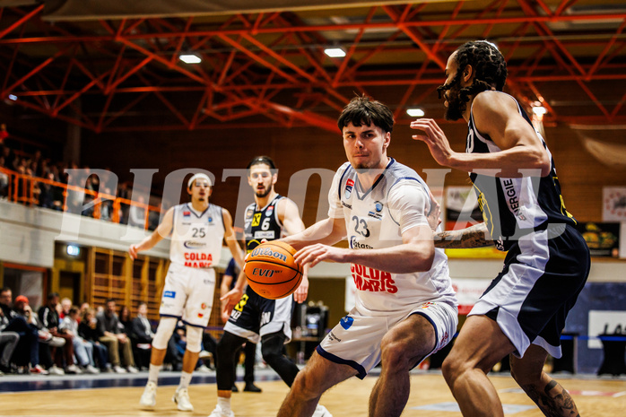 Basketball, win2day Basketball Superliga 2024/25, Grunddurchgang Runde 18, BBC Nord Dragonz, Gmunden Swans, Dogus Demirel (23)