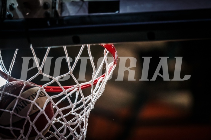 Basketball, ABL 2017/18, Playoff HF Spiel 3, BC Vienna, Kapfenberg Bulls, Basketballkorb