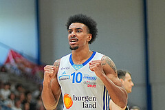 Basketball, Basketball Superliga 2024/25, Playoffs, Viertelfinale Spiel 3, Oberwart Gunners vs. Kapfenberg 