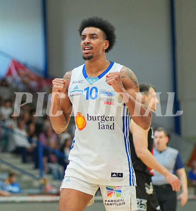 Basketball, Basketball Superliga 2024/25, Playoffs, Viertelfinale Spiel 3, Oberwart Gunners vs. Kapfenberg 