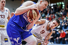 Basketball, Admiral Basketball Superliga 2019/20, Grunddurchgang 17.Runde, Traiskirchen Lions, Oberwart Gunners, Dominik Simmel (4)