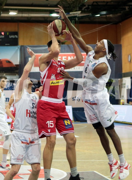 Basketball Superliga 2020/21,  Grunddurchgang 16.Runde, Kapfenberg Bulls vs. Traiskirchen Lions