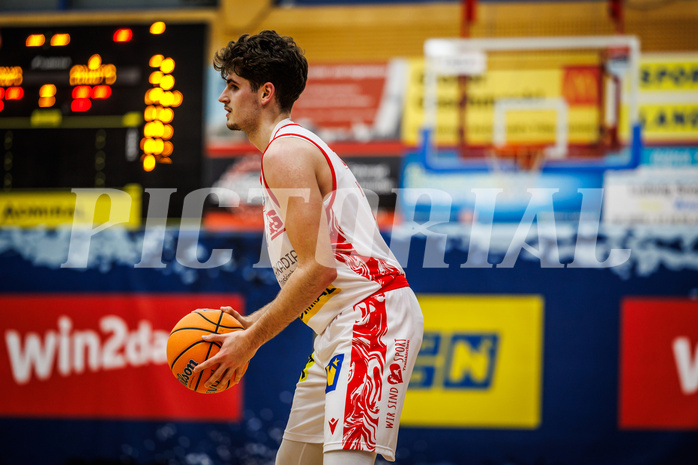 Basketball, win2day Basketball Superliga 2024/25, Grunddurchgang 12.Runde, Traiskirchen Lions, Klosterneuburg Dukes, Aleksej Kostic (6)
