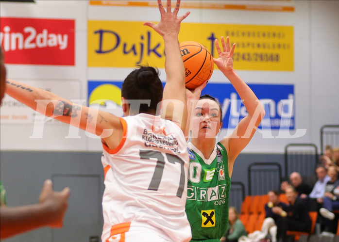 Basketball Damen Superliga 2023/24, Playoff, Semifinale Spiel 1 BK Duchess Klosterneuburg vs. UBI Graz


