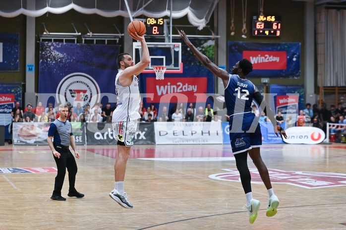 Basketball Superliga 2024/25, Playoff, Viertelfinale Spiel 3, Flyers Wels vs BBC Nord Dragonz,