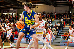 Basketball, win2day Basketball Superliga 2024/25, Grunddurchgang 18.Runde, Traiskirchen Lions, UBSC Graz, Matthew Grace (15)