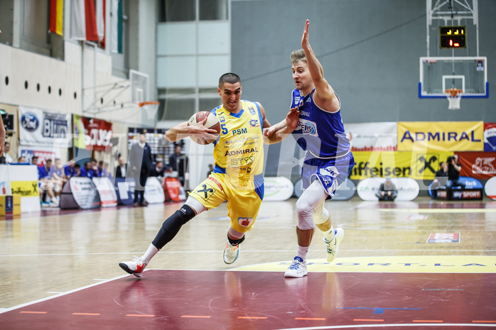 Basketball, Admiral Basketball Superliga 2019/20, Grunddurchgang 15.Runde, St. Pölten, Oberwart Gunners, Philip Jalalpoor (5)