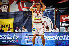 Basketball, win2day Basketball Superliga 2022/23, 8. Qualifikationsrunde, Traiskirchen Lions, UBSC Graz, Lukas Hahn (9)