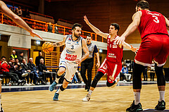 Basketball, win2day Basketball Superliga 2023/224, Grunddurchgang Runde 22, BBC Nord Dragonz, BC Vienna, Petar Cosic (3)