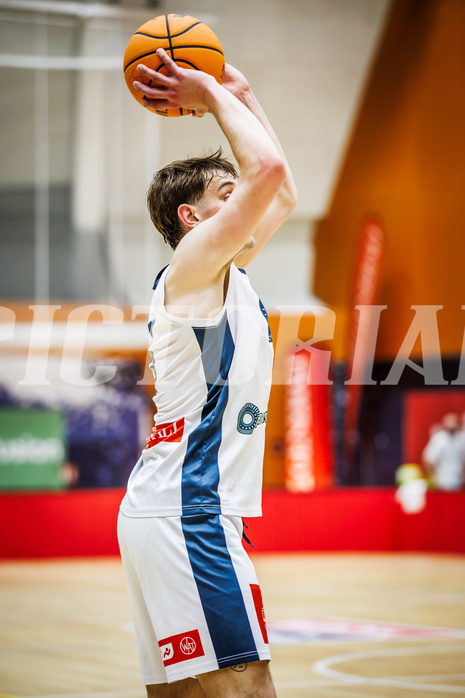 Basketball, Win2Day Superliga 2023/24, Grunddurchgang 21.Runde, Vienna Timberwolves, Kapfenberg Bulls, Elias Wlasak (8)