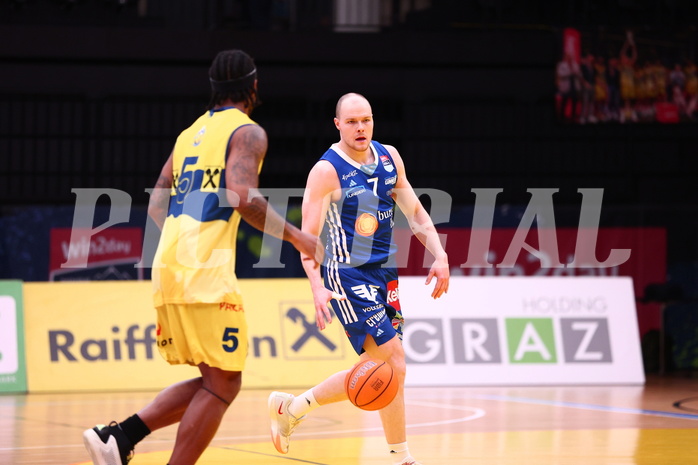 21.03.2025, Graz, Raiffeisen Sportpark Graz, Basketball Superliga 2024/25, 5. Platzierungsrunde, UBSC Graz - Oberwart Gunners