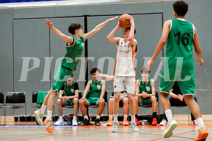 29.03.2025 Österreichischer Basketballverband 2024/25, SLMU16, Basket Dukes vs. KOS Celovec