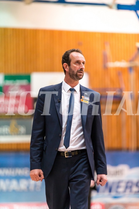 Basketball, ABL 2016/17, Playoff HF Spiel 2, Oberwart Gunners, WBC Wels, Chris Chougaz (Coach)