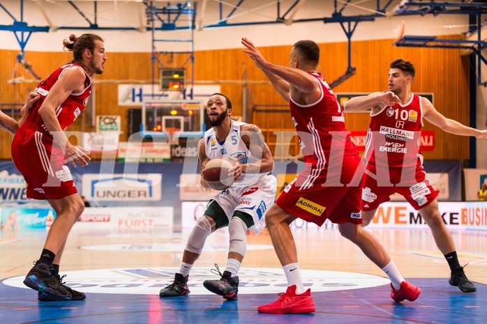 Basketball, ABL 2017/18, Grunddurchgang 9.Runde, Oberwart Gunners, BC Vienna, Louis Dabney Jr. (5)