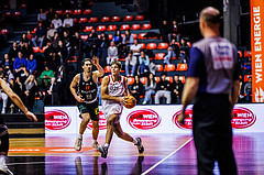 Basketball, Win2Day Superliga 2024/25, Grunddurchgang 10.Runde, BC Vienna, Fürstenfeld Panthers, Mario Spaleta (17), Aron Stazic (21)