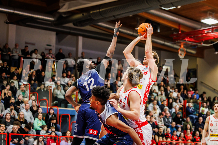 Basketball, win2day Basketball Superliga 2024/25, Grunddurchgang 20.Runde, Traiskirchen Lions, BBC Nord Dragonz, #Ryan Moffat (4)