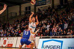 Basketball, Admiral Basketball Superliga 2019/20, Grunddurchgang 13.Runde, Oberwart Gunners, D.C. Timberwolves, Andrius Mikutis (5)