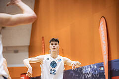 Basketball, Win2Day Superliga 2022/23, Grunddurchgang 22.Runde, Vienna Timberwolves, SKN St. Pölten Basketball, Jakob Lohr (12)