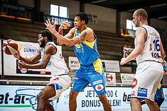 Basketball, bet-at-home Basketball Superliga 2020/21, Viertelfinale Spiel 1, Oberwart Gunners, SKN St. Pölten, Chris Fergusson (20)