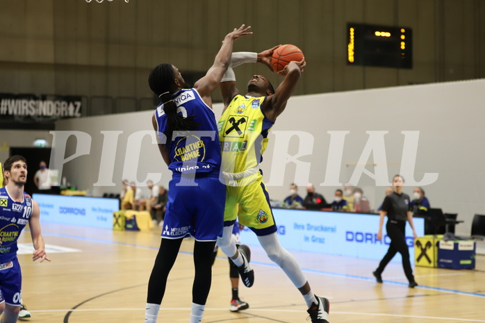 Basketball Superliga 2021/22, Grunddurchgang 16.Runde UBSC Graz vs. Gmunden Swans