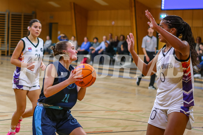 01.12.2024 Österreichischer Basketballverband 2024/25, SLWU19, Vienna United vs. Vienna Timberwolves
