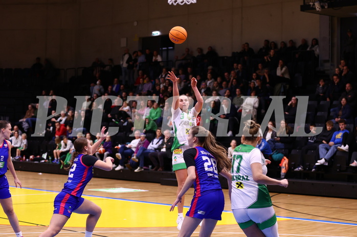 22.11.2024, Graz, Raiffeisen Sportpark, Basketball Damen Superliga 2024/25, Grunddurchgang, 6.Runde, UBI Holding Graz vs. UBSC-DBBC Graz 22.11.2024, Graz, Raiffeisen Sportpark, Basketball Damen Superliga 2024/25, Grunddurchgang, 6.Runde, UBI Holding Graz vs. UBSC-DBBC Graz