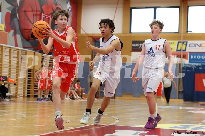 Basketball Superliga 2024/25, SLMU14 Traiskirchen Lions Academy vs. ATSE Graz