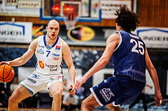 Basketball, win2day Basketball Superliga 2024/25, Grunddurchgang Runde 19, Oberwart Gunners, BBC Nord Dragonz, Sebastian Käferle (7)