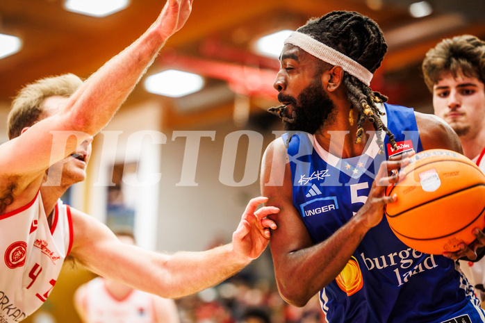Basketball, Basketball Austria Cup 2024/25, Viertelfinale, Traiskirchen Lions, Oberwart Gunners, Siegfried Reid (5)