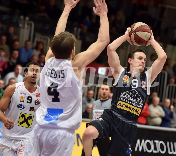 Basketball ABL 2015/16 Grunddurchgang 27.Runde WBC Wels vs Traiskirchen Lions