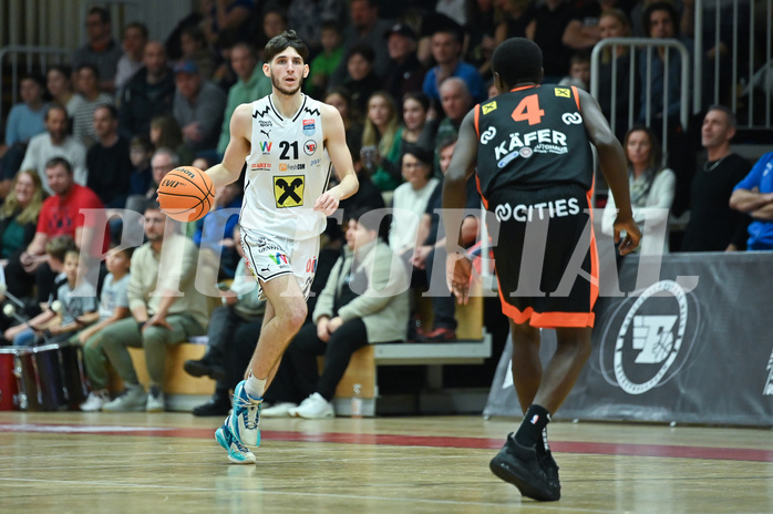 Basketball, Superliga 2023/24, Grunddurchgang 15. Runde, Flyers Wels vs. Fürstenfeld Panthers,