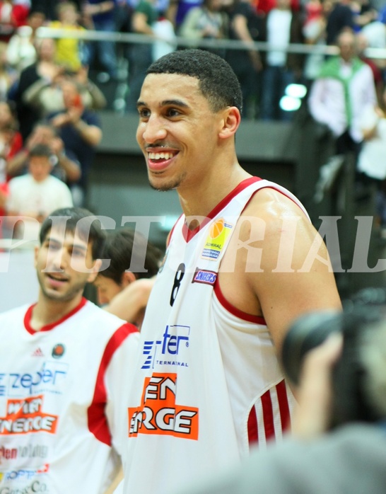 Basketball ABL 2012/13 Snickers-Playoff  Finale 5. Spiel BC Zepter Vienna vs. Redwell Gunners Oberwart, Ryan Richards (8)











 































