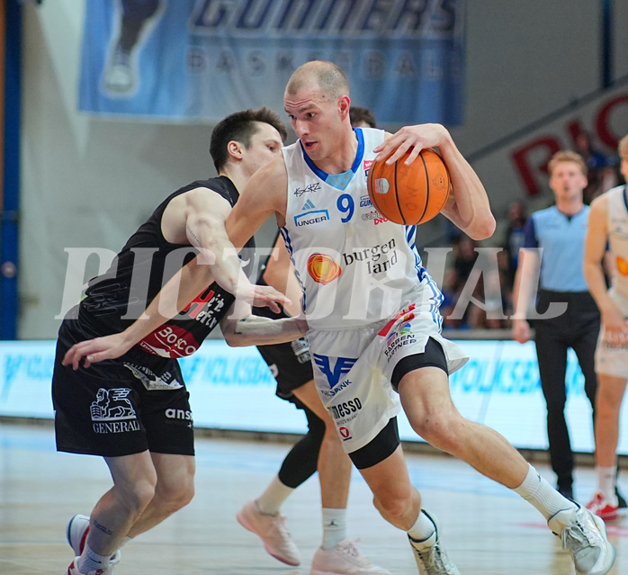 Basketball Superliga 2024/25, Playoffs, Viertelfinale Spiel 1 Oberwart Gunners vs. Kapfenberg Bulls
