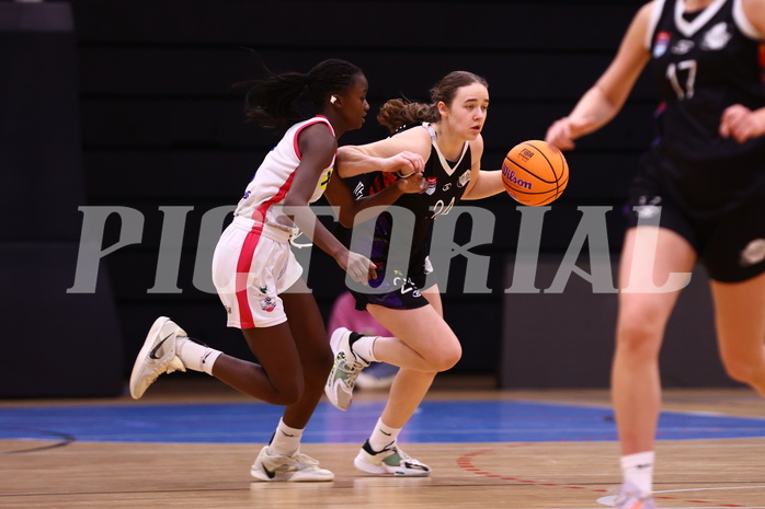 02.03.2025, Graz, Raiffeisen Sportpark, Basketball Damen Superliga 2024/25, Grunddurchgang, 14.Runde, UBSC-DBBC Graz - Vienna United,  