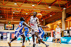 Basketball, win2day Basketball Superliga 2023/224, Grunddurchgang Runde 16, BBC Nord Dragonz, Oberwart Gunners, Austen Awosika (10)